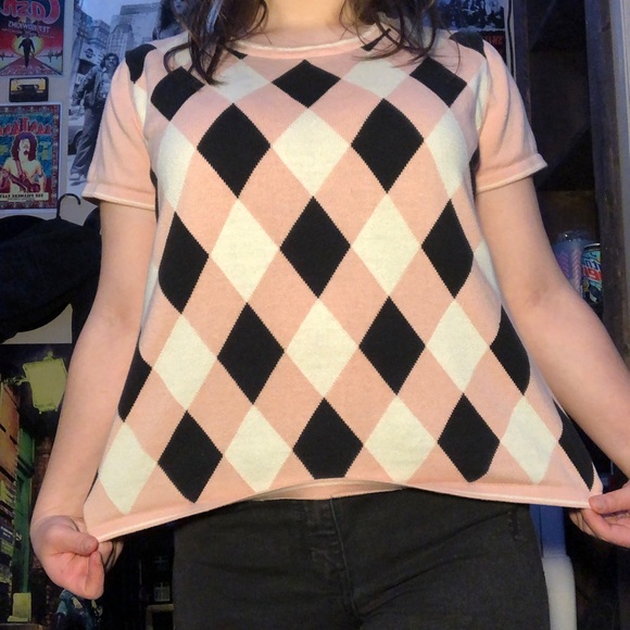 vintage short sleeve sweater - Picture 3 of 3